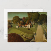 Grant Wood - De geboorteplaats van Herbert Hoover Briefkaart (Voorkant / Achterkant)