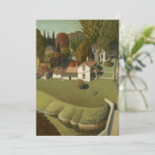 Grant Wood - De geboorteplaats van Herbert Hoover Kaart (Staand voorkant)