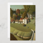 Grant Wood - De geboorteplaats van Herbert Hoover Kaart (Voorkant / Achterkant)