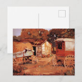 Grant Wood - De Paardenhandelaren Briefkaart (Voorkant / Achterkant)
