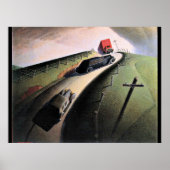Grant Wood, dood op de Ridge Road, Poster (Voorkant)
