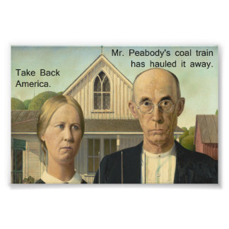 Grant Wood Hauled Foto Afdruk