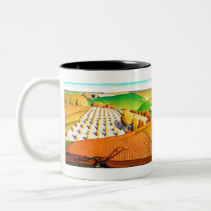 Grant Wood Herfst Tweekleurige Koffiemok