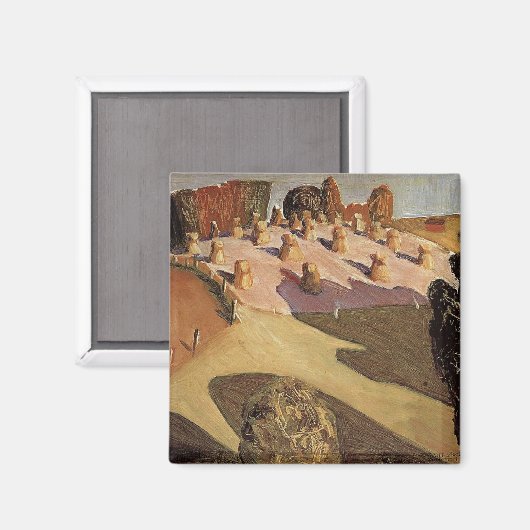 Grant Wood - Iowa Landschap Magneet (Voorkant / Achterkant)