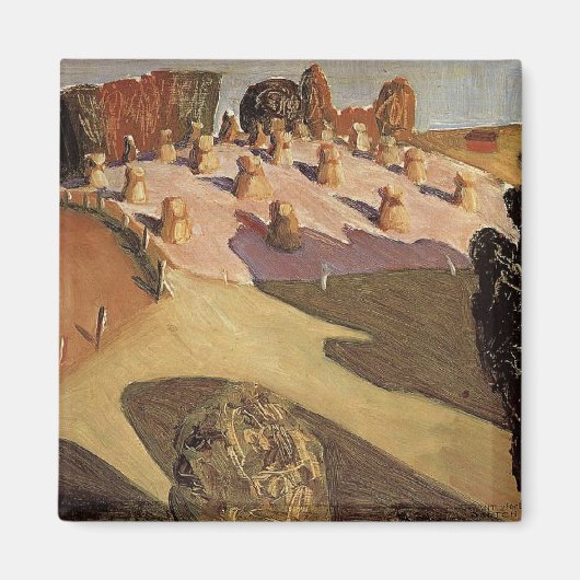 Grant Wood - Iowa Landschap Magneet (Voorkant)