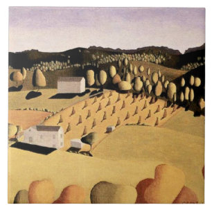 Grant Wood-kunstwerk, Some Corn Tegeltje