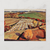 Grant Wood, landschap Briefkaart (Voorkant)