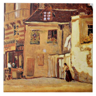 Grant Wood, landschap Tegeltje