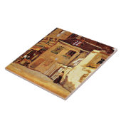 Grant Wood, landschap Tegeltje (Zijkant)