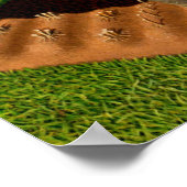 Grant Wood - Lente in Town, kunstschilderij Poster (Hoek)