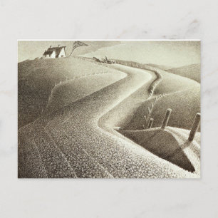 Grant Wood, maart Briefkaart