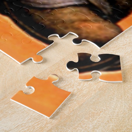 Grant Wood - Opa die popcorn eet Legpuzzel (Zijkant)