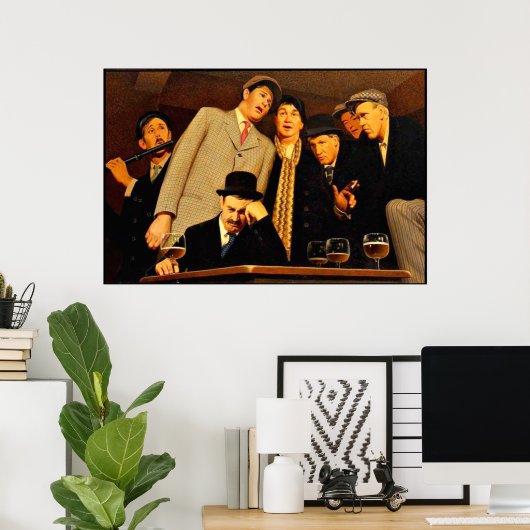 Grant Wood - Sentimentele Ballade Poster (Thuiskantoor)