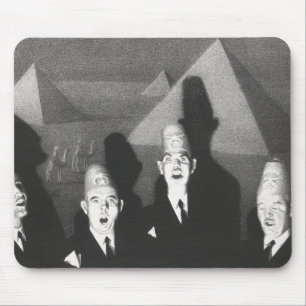 Grant Wood Shriner's Quartet (1939) beroemde print Muismat