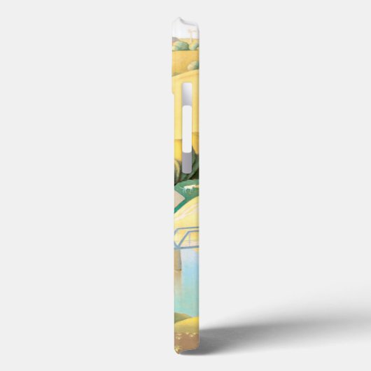 Grant Wood - Stone City, Iowa, beroemd schilderij Case-Mate iPhone Case (Achterkant / Links)