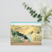 Grant Wood - Stone City, Iowa Briefkaart (Staand voorkant)