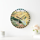 Grant Wood - Stone City, Iowa, fijne kunst Grote Klok (Huis)