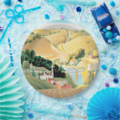 Grant Wood - Stone City, Iowa Papieren Bordje (Feest)