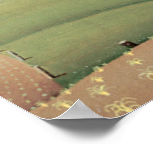 Grant Wood - Stone City, Iowa Poster (Hoek)