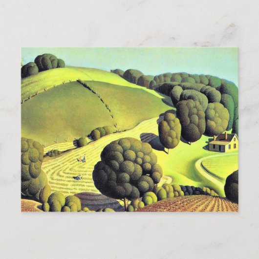 Grant Wood, Young Corn Briefkaart (Voorkant)