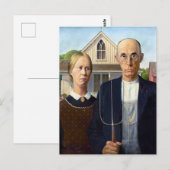 Grant Wood's American Gothic Briefkaart (Voorkant / Achterkant)