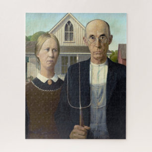 Grant Wood's Amerikaanse Gothic Legpuzzel