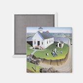 Grant Wood's Arbor Day artwork, Magneet (Voorkant / Achterkant)