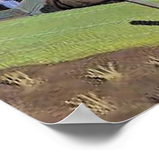 Grant Wood's Arbor Day artwork Poster (Hoek)