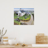 Grant Wood's Arbor Day artwork Poster (Keuken)