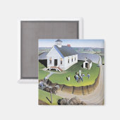 Grant Wood's Arbor Day-kunstwerk, Magneet (Voorkant / Achterkant)