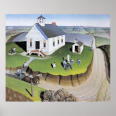 Grant Wood's Arbor Day-kunstwerk Poster (Voorkant)