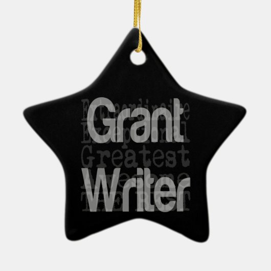 Grant Writer Extraordinaire Keramisch Ornament (Achterkant)