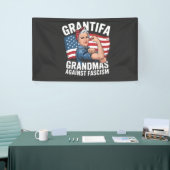 Grantifa Grandma Against Facism No King USA Spandoek (Beurs)