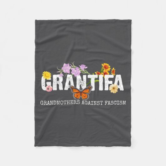 Grantifa Grootmoeders Tegen Fascisme  Fleece Deken (Voorkant)