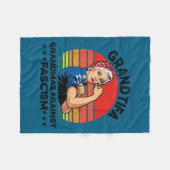 Grantifa Grootmoeders Tegen Fascisme Patriottische Fleece Deken (Voorkant (Horizontaal))