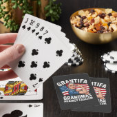 Grantifa oma tegen fascisme Geen koning VS Pokerkaarten (Insitu)