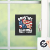 Grantifa oma tegen fascisme Geen koning VS Raamsticker (Huis)