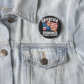 Grantifa oma tegen fascisme geen koning VS Ronde Button 5,7 Cm (In situ)