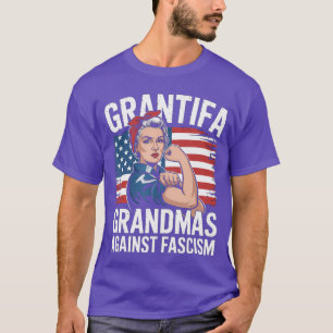 Grantifa Oma's Tegen Fascisme Vlag Weerstaat Geen T-shirt