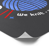 Grantifa We Knit We Vote We Resist Poster (Hoek)