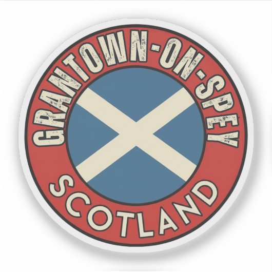 Grantown-on-Spey, Schotland Sticker (Voorkant)