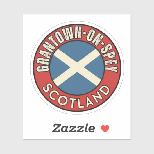 Grantown-on-Spey, Scotland Sticker (Vel)