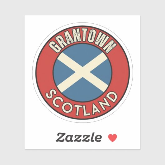 Grantown, Scotland Sticker (Vel)