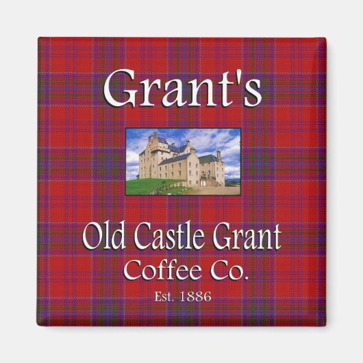 Grant's Old Castle Grant Coffee Co. magneet (Voorkant)