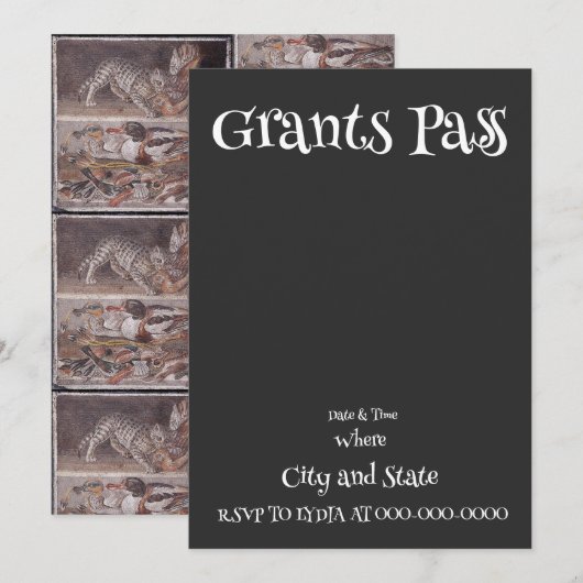 GRANTS PASS KAART (Voorkant / Achterkant)