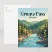 Grants Pass, Oregon Briefkaart (Voorkant / Achterkant)