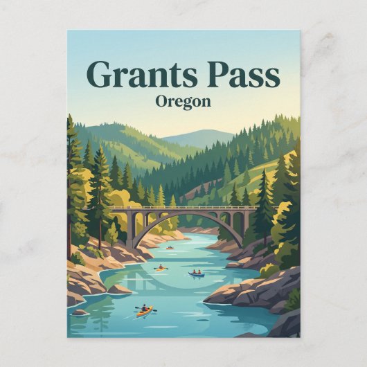 Grants Pass, Oregon Briefkaart (Voorkant)