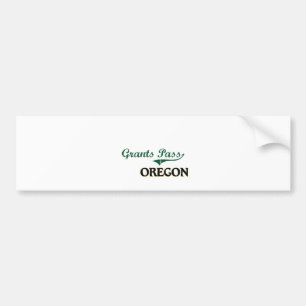 Grants Pass Oregon Klassiek Ontwerp Bumpersticker