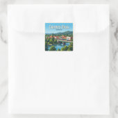 Grants Pass Riverside District Oregon Vierkante Sticker (Tas)