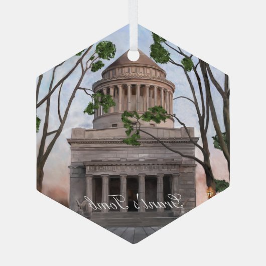 Grant's Tomb Glas Ornament (Achterkant)